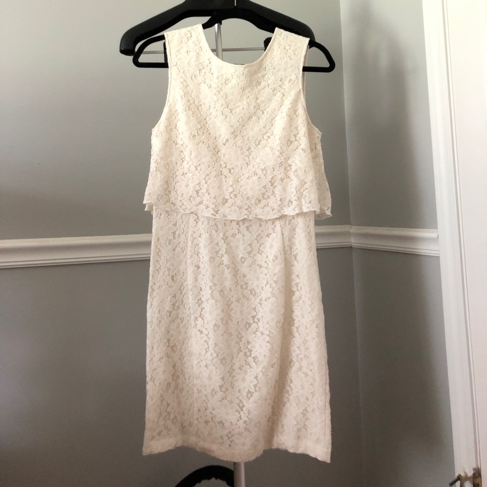 DV cream lace dress
